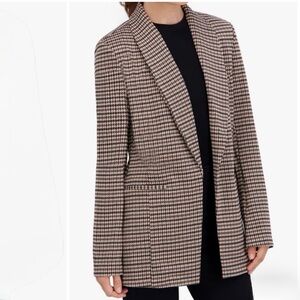Ookie & Lala Plaid Shawl Collar Blazer. NWT. Size Medium